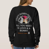 Sweatshirt Crazy Bunny Person (Dos)
