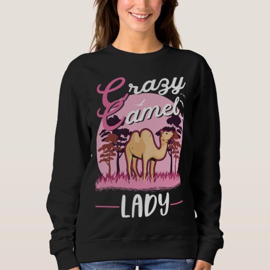 Sweatshirt Crazy Camel lady Camel Girl (Devant)