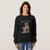 Sweatshirt Crazy Cat Lady Man Tee - shirts Un Chat Court Craz (Devant entier)