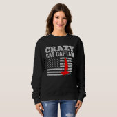 Sweatshirt Crazy Catamaran Captain Sailing Sailor 5 (Devant entier)