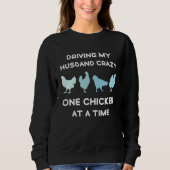 Sweatshirt Crazy Chicken Lady  Chicken (Devant)