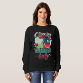 Sweatshirt Crazy Cleaning Lady Housekeeping Charwoman House C (Devant entier)