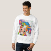 Sweatshirt Crazy Cow (Devant entier)
