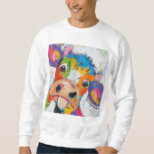 Sweatshirt Crazy Cow (Devant)