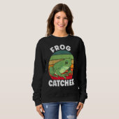 Sweatshirt Crazy Frog Frog Whisperer Frog Catcher (Devant entier)