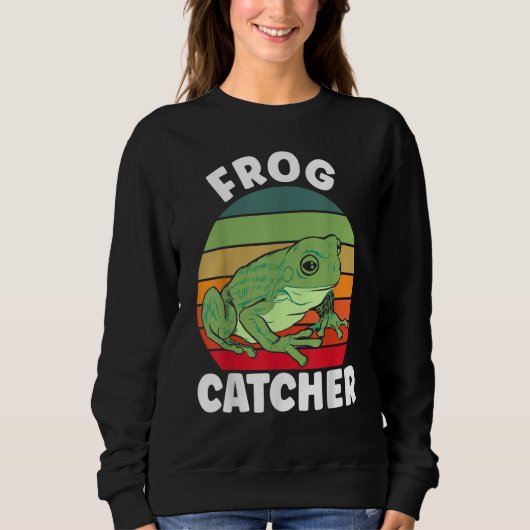 Sweatshirt Crazy Frog Frog Whisperer Frog Catcher (Devant)