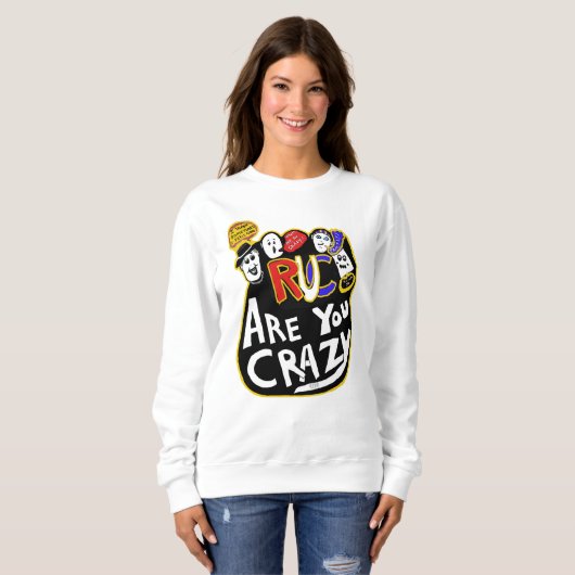 Sweatshirt Crazy Good Vibes, Vibrant (Devant entier)