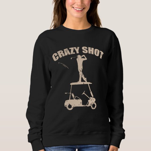 Sweatshirt Crazy Shot Golf Golf Car Trendsport (Devant)