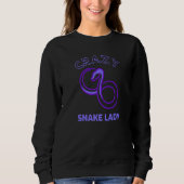Sweatshirt Crazy Snake Lady Snake Reptile Python Graphisme 2 (Devant)