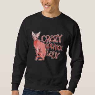 Sweatshirt Crazy Sphynx Lady Vêtement Chat Pour Animal Kitten