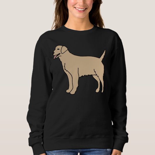 Sweatshirt Cream Labrador Dog (Devant)