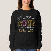 Sweatshirt Created in God's Image Established 1952 (Devant)
