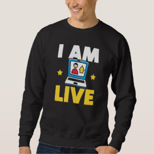 Sweatshirt Créateur de contenu Influenceur sur les médias soc