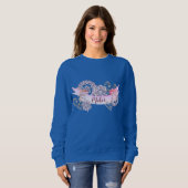 Sweatshirt Créateur - Lacey Coeurs & Rounds (Devant entier)