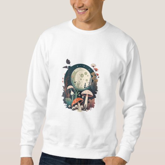Sweatshirt Création de champignon Aesthetic Goblincore et Cot (Devant)