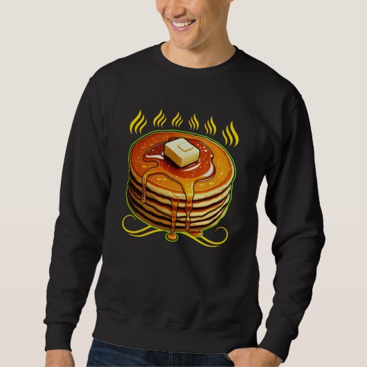 Sweatshirt création de crêpes amusantes pour les fans (Devant)