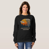 Sweatshirt Creative Disk Golf Fait Motivational Quote Golfer (Devant entier)