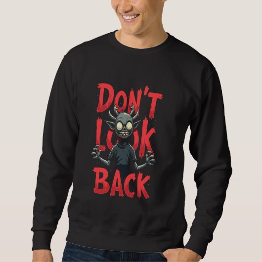 Sweatshirt Créature Cryptide de la Forêt Wendigo Démon Mythe (Devant)