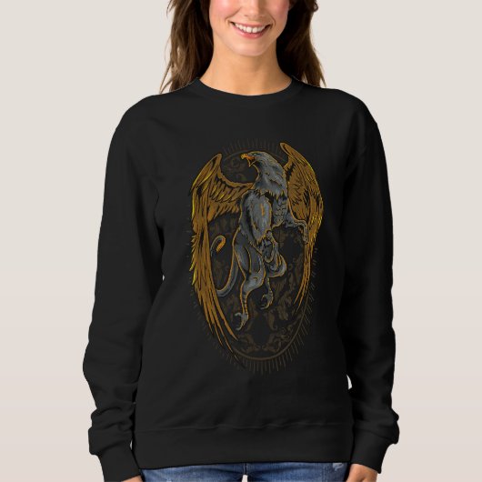 Sweatshirt Créatures mythiques - Griffin Half - Lion Half Eag (Devant)