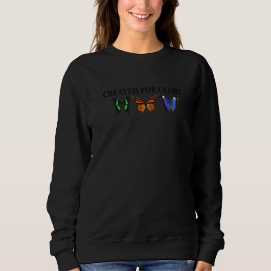 Sweatshirt Créé Pour Le Papillon Glory (Devant)