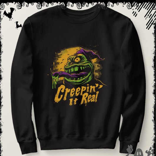 Sweatshirt Creepin’ It Real  | ExDesigner | Halloween