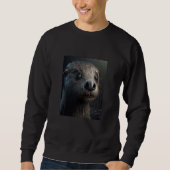 Sweatshirt Creepy Otter Creature Spooky Zombie Otter  2 (Devant)