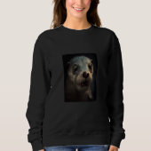 Sweatshirt Creepy Otter Creature Spooky Zombie Otter  3 (Devant)