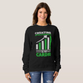 Sweatshirt Créer Des Tableaux Est Mon Cardio Data Science Ac (Devant entier)