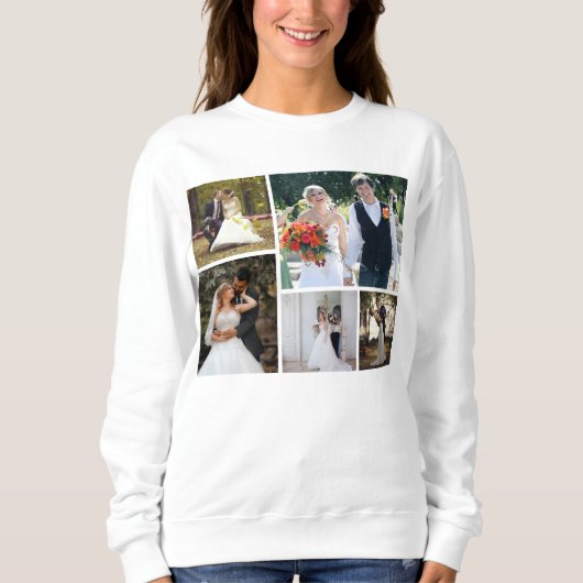 Sweatshirt Créez votre propre collection de 5 Mariages photo (Devant)