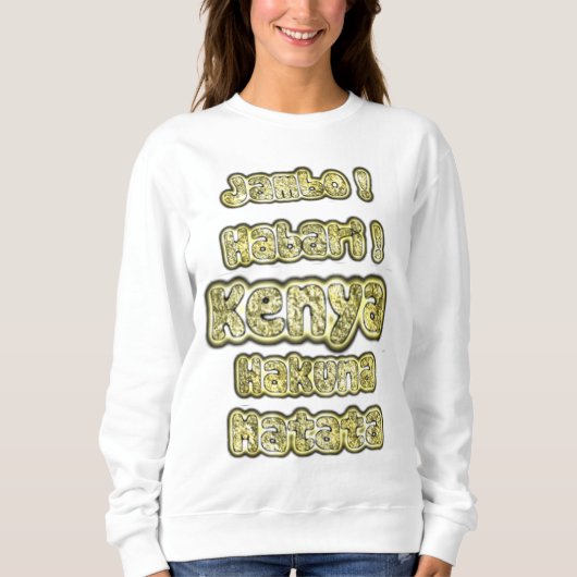 Sweatshirt Créez votre propre style traditionnel Matata Grey (Devant)