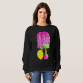 Sweatshirt Crème de glace pastèque fraise citron glace Pop ro (Devant entier)