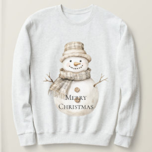 Sweatshirt Crème Noir renne Plaid Bow