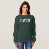 Sweatshirt Crew de design à deux côtés Ajouter Logo Texte fem (Devant entier)