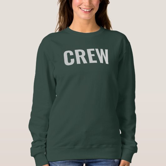 Sweatshirt Crew de design à deux côtés Ajouter Logo Texte fem (Devant)