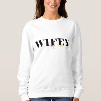 Sweatshirt crewneck Wifey pour jeune couple marié