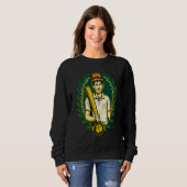 Sweatshirt Cricket Bat King Cricket Player (Devant entier)