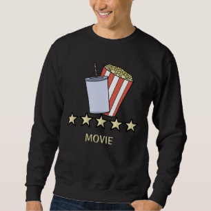 Sweatshirt Critique de film personnalisée 5 étoiles Popcorn B