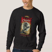 Sweatshirt Croatan Native American Indian Born Wolf Spirit Re (Devant)