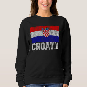 Sweatshirt Croatie Drapeau Fierté Racines Pays Famille N