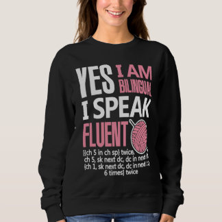 Sweatshirt Croche Bilingual Crocheting Needlecraft  Sewing