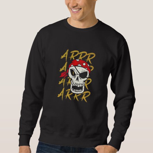 Sweatshirt Crochet de Patch pour l'Œil d'Épée de Squelette Ar (Devant)