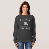 Sweatshirt Crochet ・ Fil de jour + Artisanat (Devant entier)