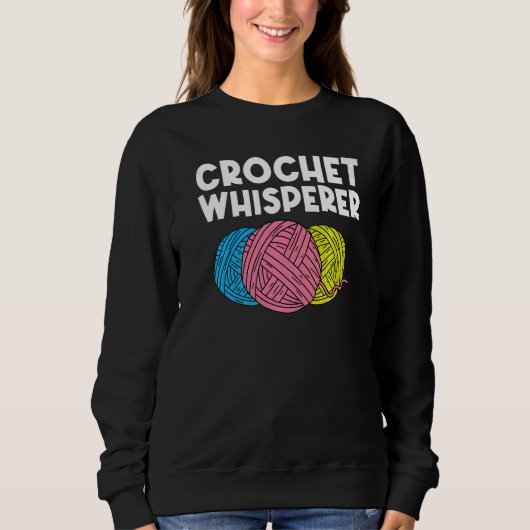 Sweatshirt Crochet Tricot Patchwork Couture Femmes Filles 3 (Devant)