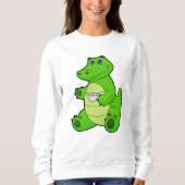 Sweatshirt Crocodile avec Coupe de Café (Devant)
