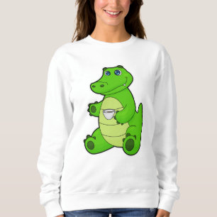 Sweatshirt Crocodile avec Coupe de Café