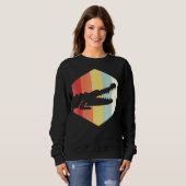 Sweatshirt Crocodile rétro (Devant entier)