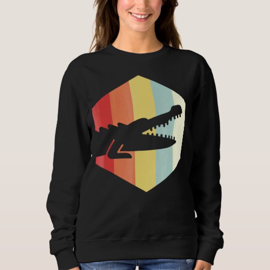 Sweatshirt Crocodile rétro (Devant)