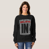 Sweatshirt Crois en toi-même brodé (Devant entier)