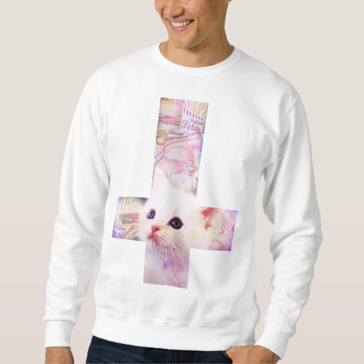 Sweatshirt croisé d'hamburger (Devant)