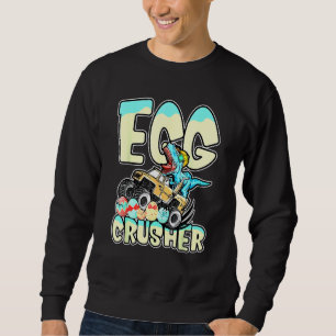 Sweatshirt Croiseur d'oeufs Camion Monster T Rex Dinosaur Pâq